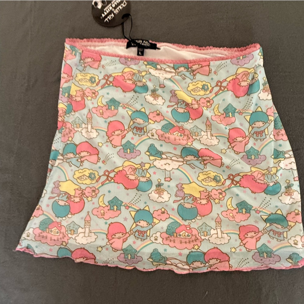 New Dolls Kill Sanrio Little Twin Stars Skirt